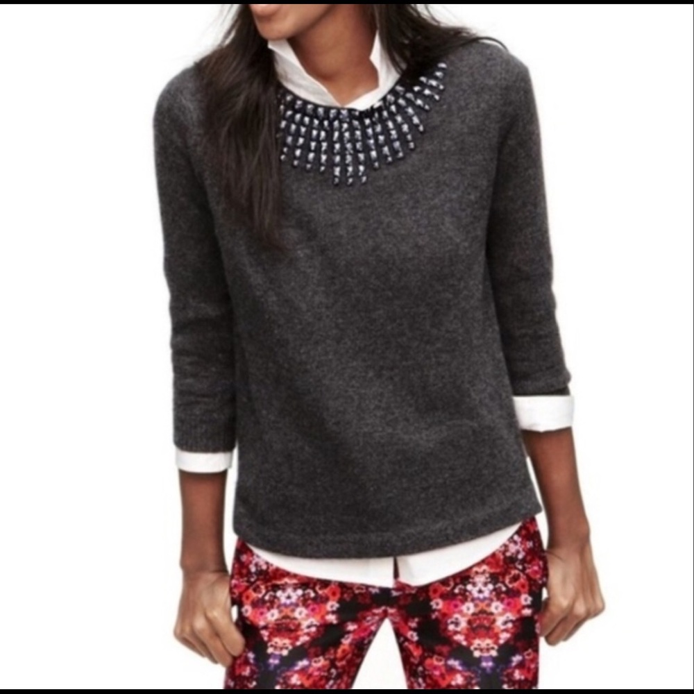 Like new Embellished J. Crew sweater